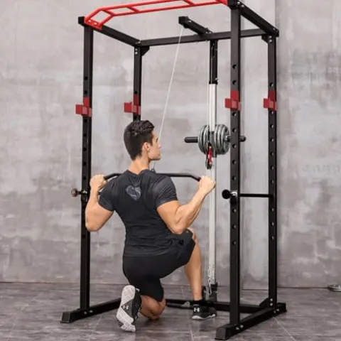 PRODC Power Cage Squat Rack 1000-Pound Capacity Olympic Gym Equipment