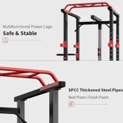 PRODC Power Cage Squat Rack 1000-Pound Capacity Olympic Gym Equipment