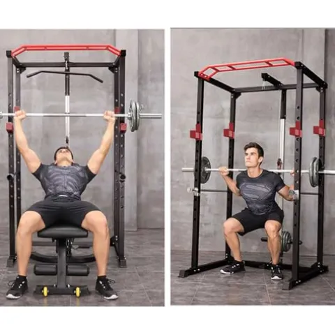 PRODC Power Cage Squat Rack 1000-Pound Capacity Olympic Gym Equipment