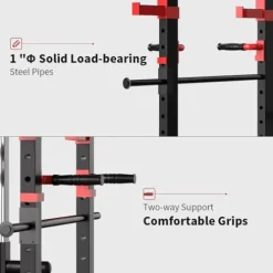 PRODC Power Cage Squat Rack 1000-Pound Capacity Olympic Gym Equipment