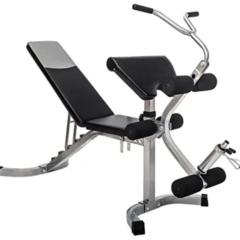 PRODCA Adjustable Weight Bench with Leg Extension – Olympic Utility Benches Black