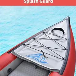 PRODCA Inflatable Kayak Set with Paddle & Air Pump, Portable Deluxe Tandem 2 Person Kayak