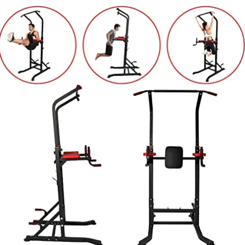 PRODCA Power Tower Multi-Functional Pull Up Bar Dip Station Push Up Workout Exercise Equipment