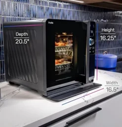 Profile GE Profile™ Smart Indoor Pellet Smoker with Active Smoke Filtration, WiFi Connected, Countertop BBQ Appliance Carbon Black