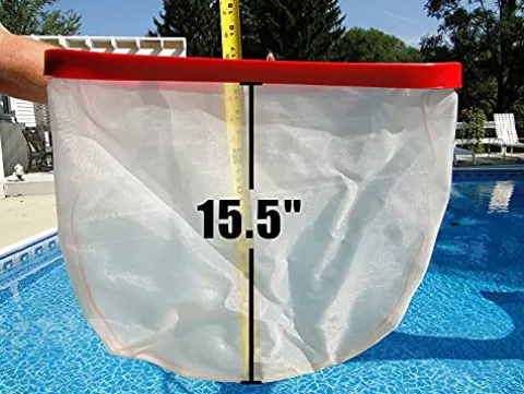 ProTuff Products 12 Pack Case – 18″ Ultra Fine Mesh Pool Silt Net – Red