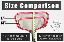 ProTuff Products 12 Pack Case – 18″ Ultra Fine Mesh Pool Silt Net – Red