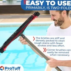 ProTuff Products Pool Brushes Red