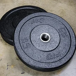 PRx Performance Crumb Rubber Bumper Plate Pairs Olympic Weights Black