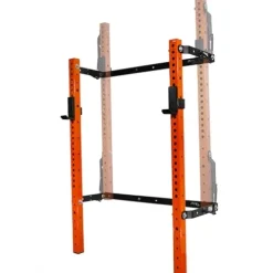 PRx Performance Profile PRO 73″ Folding Squat Rack Wall Mounted Home Gym System Black