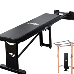 PRx Performance Wall Mounted Flat Weight Bench Black