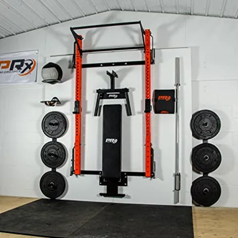 PRx Performance Wall Mounted Flat Weight Bench Black