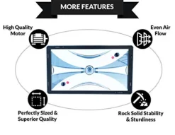 PUCK Apollo 7-Foot Air Hockey Table White