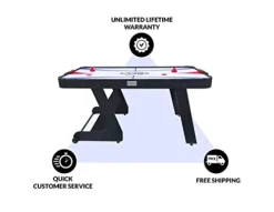 PUCK Eros 5.5-Foot Folding Air Hockey Table Jet Black