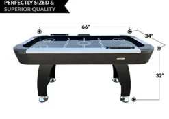 PUCK Pegasus 5.5-Foot Air Hockey Table Black