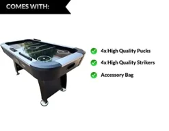 PUCK Pegasus 5.5-Foot Air Hockey Table Black