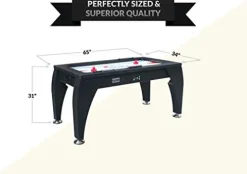 PUCK Sphynx 5-Foot Air Hockey Table Black