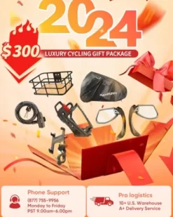 PUCKIPUPPY Electric Bike 960W 48V 15AH 28MPH 7-Speed 26″ Fat Tire White