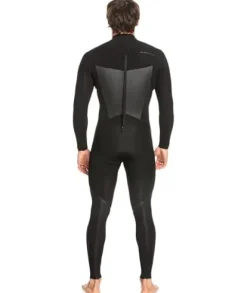 Quiksilver Mens 3/2 M-Sessions Back Zip Wetsuit Black
