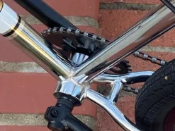 R4 R4 Pro 26 Inch Wheelie BMX Bicycle Retro Look Looptail Design, Adult/Youth, Chrome Oil Slick