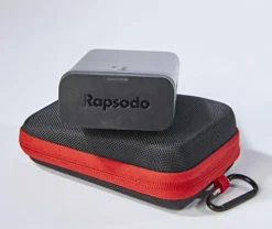 Rapsodo Mobile Launch Monitor for Golf Indoor and Outdoor Use with GPS Satellite View and Professional Level Accuracy, iPhone & iPad Only Black/Red