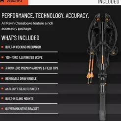 Ravin Crossbows R10 Crossbow Package R014 with HeliCoil Technology Black