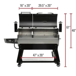 recteq DualFire 1200 Wood Pellet Smoker Grill Wi-Fi Electric