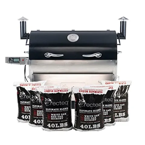recteq RT-2500 BFG Wood Pellet Smoker Grill Stainless Steel