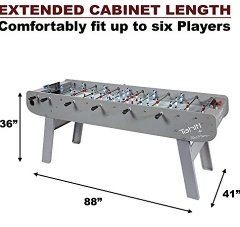 Rene Pierre Outdoor Tahiti 6 Player Foosball Table Grey