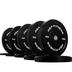 REP Bumper Plates 260 LB Set for Strength and Conditioning Workouts