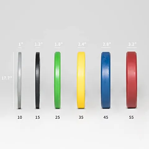 REP Color Bumper Plates 260 lb Set J.