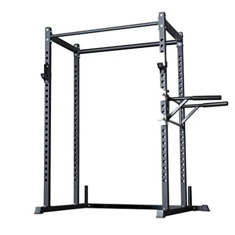 REP Fitness Short Power Rack PR-1050 with Dip Attachment – Power Rack w/Dip Attach