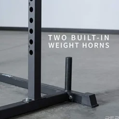 REP Fitness Short Power Rack PR-1050 with Dip Attachment – Power Rack w/Dip Attach