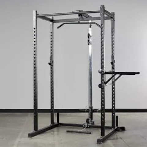 REP Power Rack PR-1000 with LAT Pull-Down and Dip Black