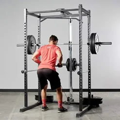 REP Power Rack PR-1000 with LAT Pull-Down and Dip Black