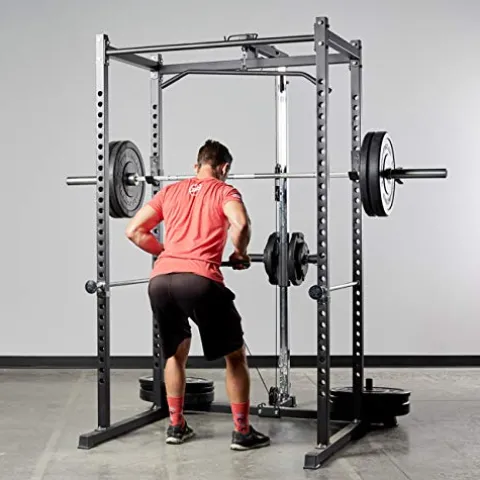 REP Power Rack PR-1000 with LAT Pull-Down and Dip Black