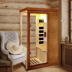 RIDFY Infrared Sauna Home Spa with Control Panel Natural