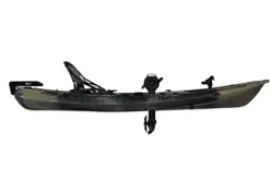 Riot Kayaks Mako 12 Angler Fishing Kayak with Impulse Pedal Drive Jungle Camo