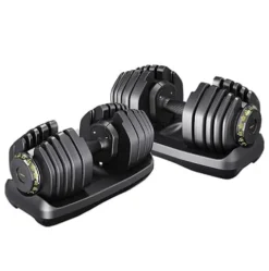 RitKeep Fitness Adjustable Weight Dumbbells 95 lbs Black