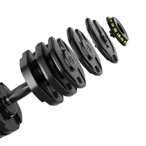RitKeep Fitness Adjustable Weight Dumbbells 95 lbs Black