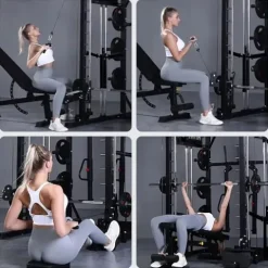 RitKeep Fitness PMAX-4750 Dual Plate Loaded Smith Machine Black