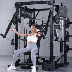 RitKeep Fitness PMAX-4750 Dual Plate Loaded Smith Machine Black (Plus)