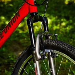 ROYCE UNION RMA 27.5″ Mens 21-Speed All-Terrain Mountain Bike, 20″ Aluminum Frame, Trigger Shift Red – Men’s Bike