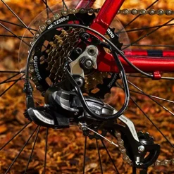 ROYCE UNION RMY 700c Mens 21-Speed Hybrid Comfort Bike Metallic Red