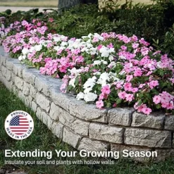 RTS Home Accents Rock Lock Raised Garden Bed Kit 48″ Round