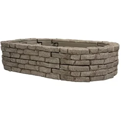 RTS Home Accents Rock Lock Raised Garden Bed Kit 96″ Oval