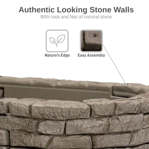 RTS Home Accents Rock Lock Raised Garden Bed Kit 96″ Oval