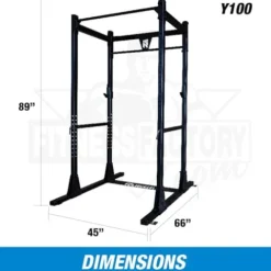 Rugged Strength & Fitness Power Cage for Strength Training Home & Commercial Gym