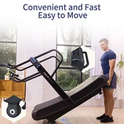 RUNOW Curved Treadmill Non-Electric Commercial Home Running Machine Black