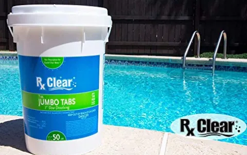 Rx Clear 3″ Inch Stabilized Chlorine Tablets 1200 Lbs White