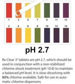 Rx Clear 1-Inch Stabilized Chlorine Tablets for Pools & Spas UV Protected 1200 Lbs